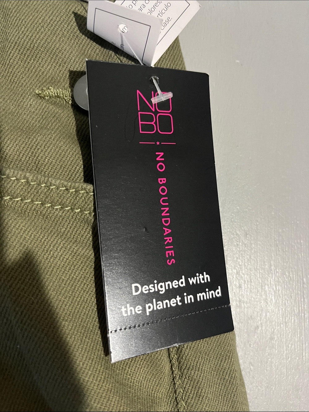 No Boundaries Olive Green Short Overalls - Picture 2 of 14